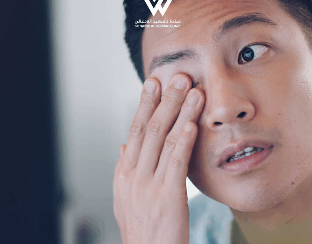 مريض سكري يعاني من مشاكل في الرؤية أو اعتلال الشبكية السكري